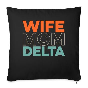 Schwesternschaft Soroitas Delta Mama - Sofakissenbezug 45 x 45 cm - Schwarz - Vorne