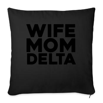 Schwesternschaft Soroitas Delta Mama - Sofakissenbezug 45 x 45 cm - Schwarz - Vorne