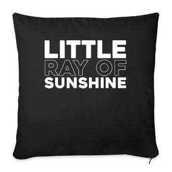 Sorority Soroitas Little Sun - Sofa pillowcase 17,3'' x 17,3'' (45 x 45 cm) - black - Front