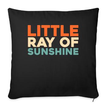Sorority Soroitas Little Sun - Sofa pillowcase 17,3'' x 17,3'' (45 x 45 cm) - black - Front