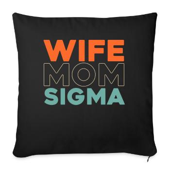 Schwesternschaft Soroitas Sigma Mama - Sofakissenbezug 45 x 45 cm - Schwarz - Vorne