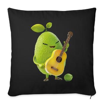 Lime Guitar - Sofa pillowcase 17,3'' x 17,3'' (45 x 45 cm) - black - Front