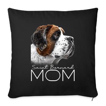 Saint Bernard Sama - Sofa pillowcase 17,3'' x 17,3'' (45 x 45 cm) - black - Front