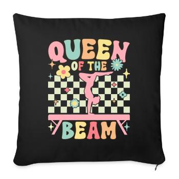 Groovy Gymnast Gymnastics Acrobat Queen of the Ba - Sofa pillowcase 17,3'' x 17,3'' (45 x 45 cm) - black - Front