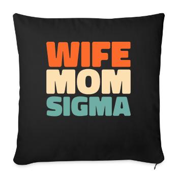 Schwesternschaft Soroitas Sigma Mama - Sofakissenbezug 45 x 45 cm - Schwarz - Vorne