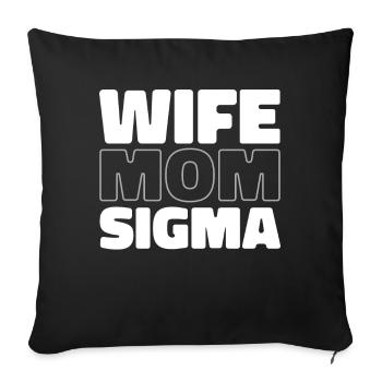Schwesternschaft Soroitas Sigma Mama - Sofakissenbezug 45 x 45 cm - Schwarz - Vorne