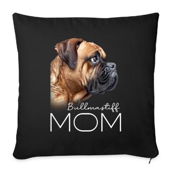 Bullmastiff Mama - Sofa pillowcase 17,3'' x 17,3'' (45 x 45 cm) - black - Front