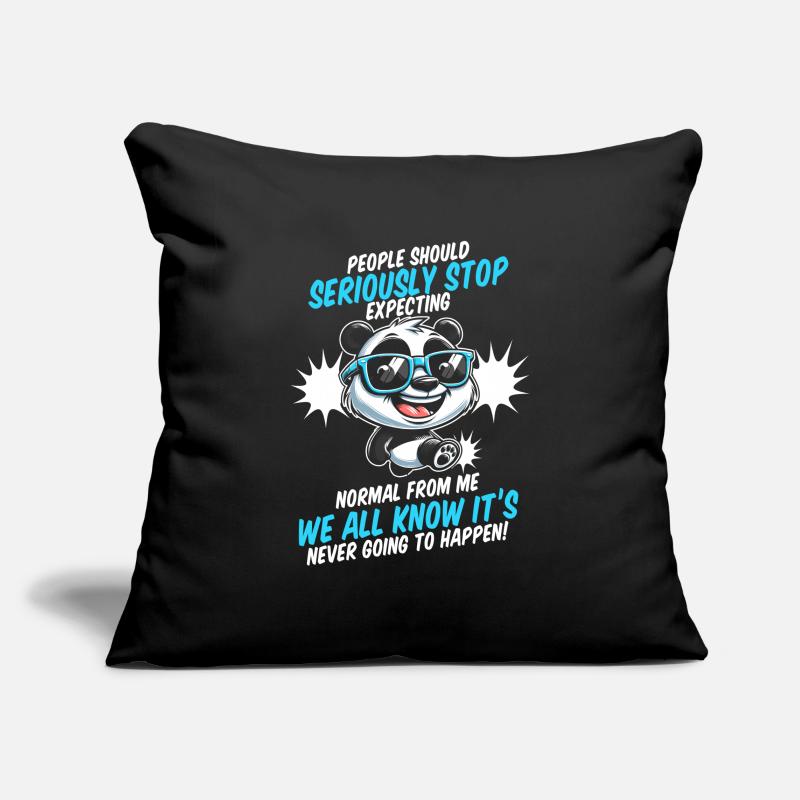 Panda géant Panda Ours Housse de coussin décorative 45 x 45 cm