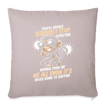 Monkey - Sofa pillowcase 17,3'' x 17,3'' (45 x 45 cm) - light taupe - Front