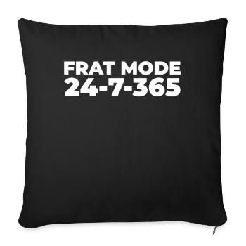 Sorority Soroitas Connection Mode - Sofa pillowcase 17,3'' x 17,3'' (45 x 45 cm) - black - Front