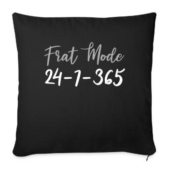 Sorority Soroitas Connection Mode - Sofa pillowcase 17,3'' x 17,3'' (45 x 45 cm) - black - Front