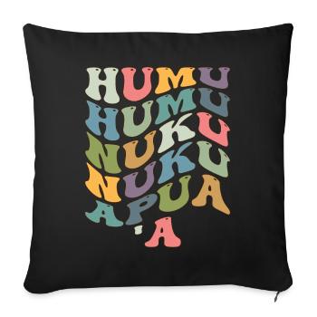Humuhumunukunukuapua'a Hawaiianischer Riff-Drücker - Sofakissenbezug 45 x 45 cm - Schwarz - Vorne