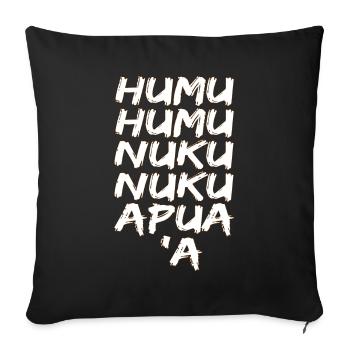 Humuhumunukunukuapua'a Hawaiianischer Riff-Drücker - Sofakissenbezug 45 x 45 cm - Schwarz - Vorne