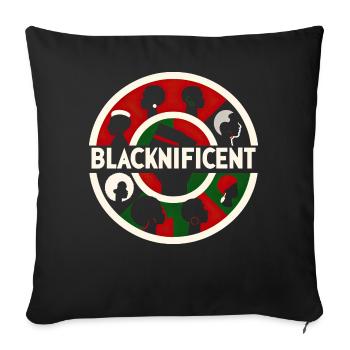 Empowerment Circle - Sofa pillowcase 17,3'' x 17,3'' (45 x 45 cm) - black - Front