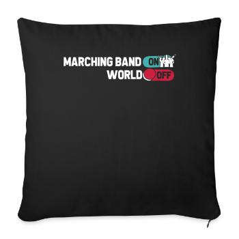 Train de ventilateurs Spielmannszug - Housse de coussin décorative 45 x 45 cm - noir - Devant