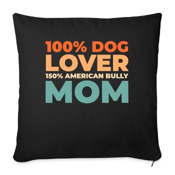 American Bully - Sofa pillowcase 17,3'' x 17,3'' (45 x 45 cm) - black - Front