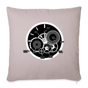 Mouvement Montres-bracelets Montres de luxe Montre - Housse de coussin décorative 45 x 45 cm - taupe clair - Devant