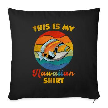 Humuhumunukunukuapua'a Hawaiian Reef Pusher - Sofa pillowcase 17,3'' x 17,3'' (45 x 45 cm) - black - Front