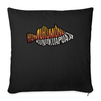 Humuhumunukunukuapua'a Hawaii-Riff-Drückerfisch - Sofakissenbezug 45 x 45 cm - Schwarz - Vorne