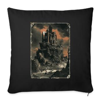 Die dunkle Zitadelle Tarot - Sofakissenbezug 45 x 45 cm - Schwarz - Vorne