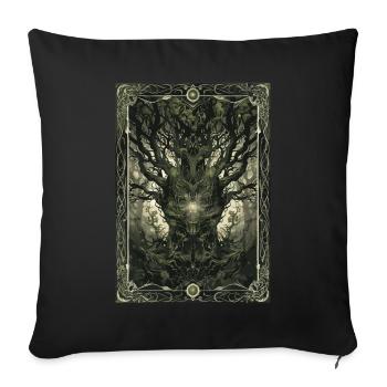 Der Zauberwald Tarot - Sofakissenbezug 45 x 45 cm - Schwarz - Vorne