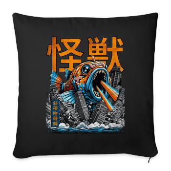 Humuhumunukunukuapua'a Hawaiianischer Riff-Drücker - Sofakissenbezug 45 x 45 cm - Schwarz - Vorne