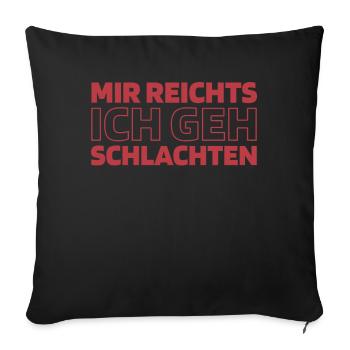 Butcher Butcher Butcher - Sofa pillowcase 17,3'' x 17,3'' (45 x 45 cm) - black - Front