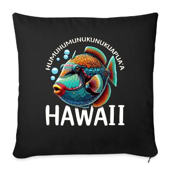 Humuhumunukunukuapua'a Hawaii-Riff-Drückerfisch - Sofakissenbezug 45 x 45 cm - Schwarz - Vorne