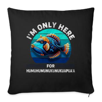 Humuhumunukunukuapua'a Hawaii-Riff-Drückerfisch - Sofakissenbezug 45 x 45 cm - Schwarz - Vorne