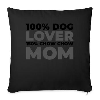 Chow Chow - Sofa pillowcase 17,3'' x 17,3'' (45 x 45 cm) - black - Front