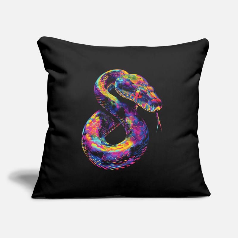 Kugelpython Schlange Pop Art Sofakissenbezug 45 x 45 cm