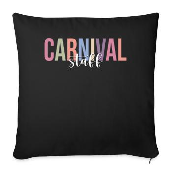 Funny Circus Lover Circus Family Match - Housse de coussin décorative 45 x 45 cm - noir - Devant