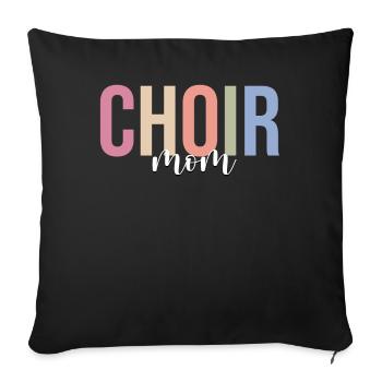 Singer Choir singer Musician - Sofa pillowcase 17,3'' x 17,3'' (45 x 45 cm) - black - Front