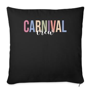 Circus Carnival Circus Lover Funny Circus - Sofa pillowcase 17,3'' x 17,3'' (45 x 45 cm) - black - Front
