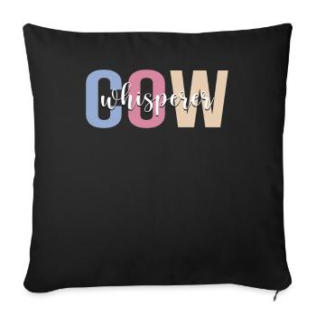 Cow Breeder Rancher Cow Breeder Farming - Sofa pillowcase 17,3'' x 17,3'' (45 x 45 cm) - black - Front