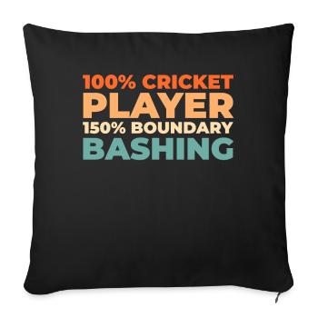 Cricket - Sofa pillowcase 17,3'' x 17,3'' (45 x 45 cm) - black - Front