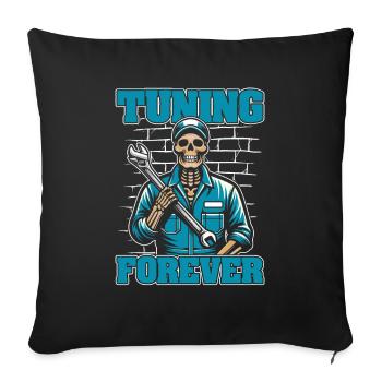 Screwdriver Tuning Tuner Skeleton - Sofa pillowcase 17,3'' x 17,3'' (45 x 45 cm) - black - Front