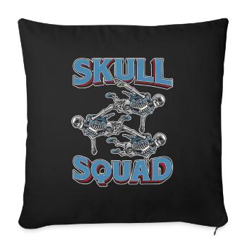 Fallschirmspringer Fallschirmspringen - Sofakissenbezug 45 x 45 cm - Schwarz - Vorne