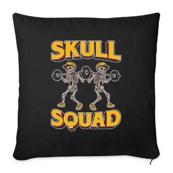 Haltérophilie Haltérophilie - Housse de coussin décorative 45 x 45 cm - noir - Devant