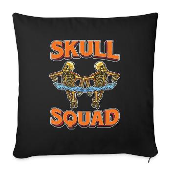 Nageurs nageurs - Housse de coussin décorative 45 x 45 cm - noir - Devant