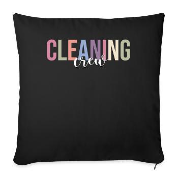 Caretaker of the school Caretaker - Sofa pillowcase 17,3'' x 17,3'' (45 x 45 cm) - black - Front