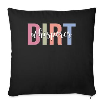 Gardien de l’école Gardien - Housse de coussin décorative 45 x 45 cm - noir - Devant