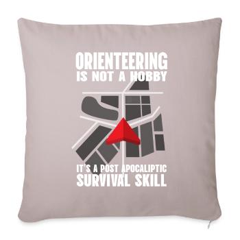 Orienteering Not A Hobby Orientierung - Sofakissenbezug 45 x 45 cm - helles Taupe - Vorne
