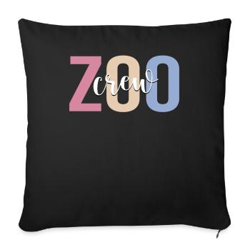 Zookeeper Pet Shop - Sofa pillowcase 17,3'' x 17,3'' (45 x 45 cm) - black - Front