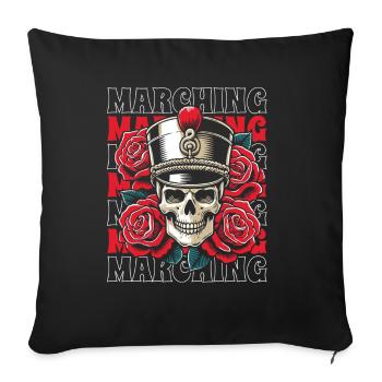 Fan train Spielmannszug - Sofa pillowcase 17,3'' x 17,3'' (45 x 45 cm) - black - Front