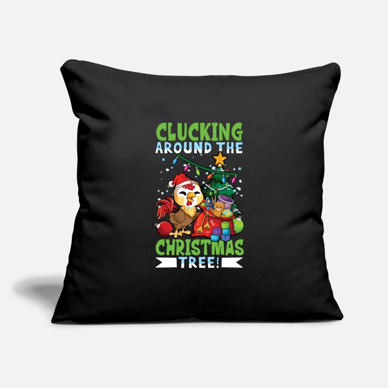 Poulet de Noël Housse de coussin décorative 45 x 45 cm