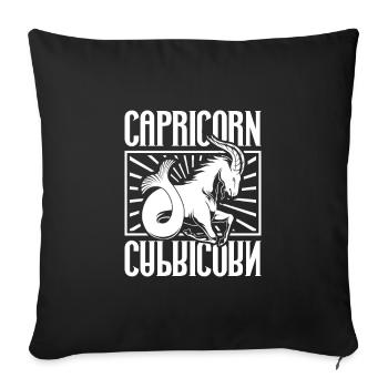 Capricornus - Housse de coussin décorative 45 x 45 cm - noir - Devant
