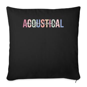 Technology Acoustic Engineer - Sofa pillowcase 17,3'' x 17,3'' (45 x 45 cm) - black - Front