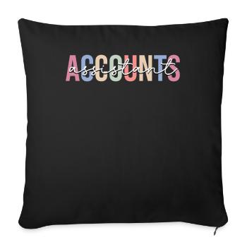 Secretary - Sofa pillowcase 17,3'' x 17,3'' (45 x 45 cm) - black - Front