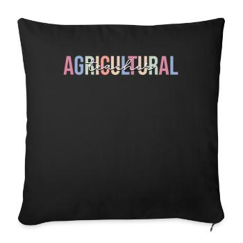 Agriculture Agronomist - Sofa pillowcase 17,3'' x 17,3'' (45 x 45 cm) - black - Front